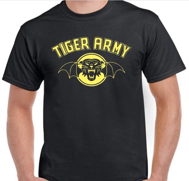 

Tiger Army T shirt Tee Rock Band Music Punk Medal CBGB Psychobilly yellow 4XL