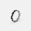 JUDY AND PAUL Holly Black Crystal Point Ring
