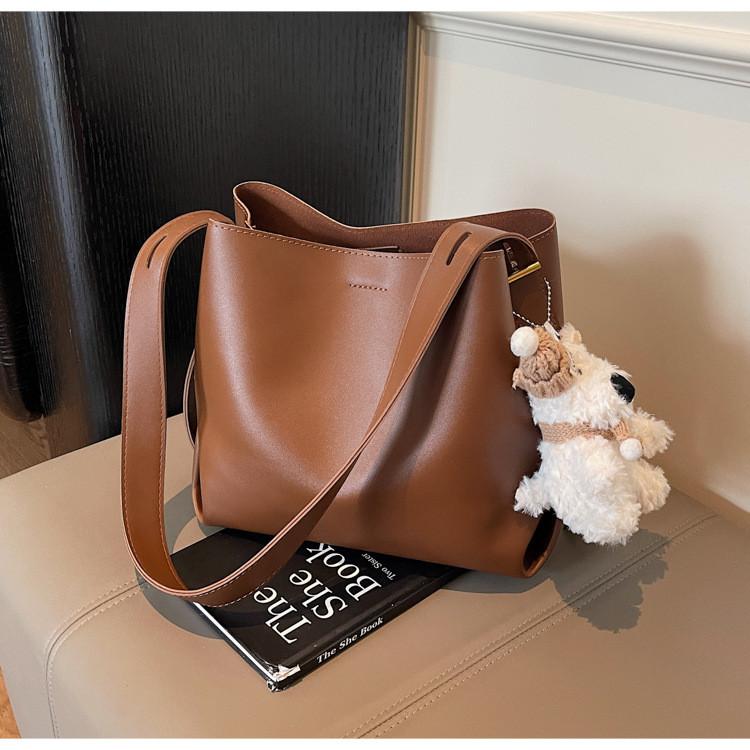 IELGY Ladies Bucket Bag Summer Simple All-Match Shoulder Messenger Bag