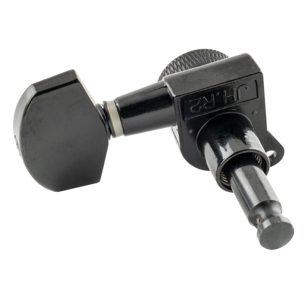 Musiclily Pro 3+3 Gitarren Locking Mechaniken für Les Paul E- und Akustikgitarren, Schwarz