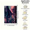 Fantasy Night Sky Lanterns iPhone WallpaperBlanket Flannel Throw Blanket for Sofa, Bed, Travel, Camping, Office, Couch, Chair