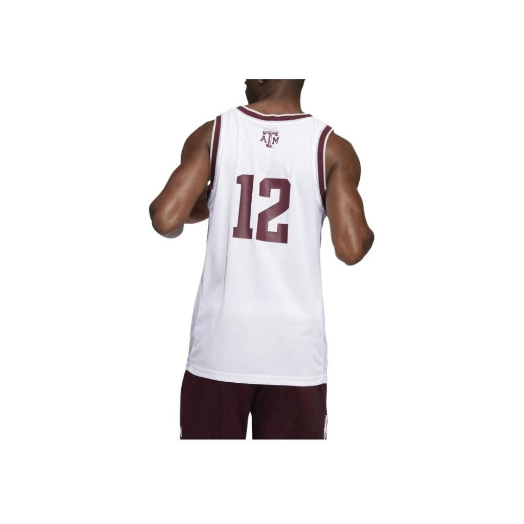 Adidas Letter Print Sports Sleeveless Basketball Jersey Men jersey White HG8876