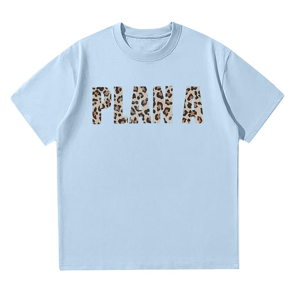 Lil Tecca Plan A Tee Men's Clothing Hip Hop Gothic Harajuku Tshirt Cotton Oversized Streetwear Tees Unisex Leopard Print T-shirt