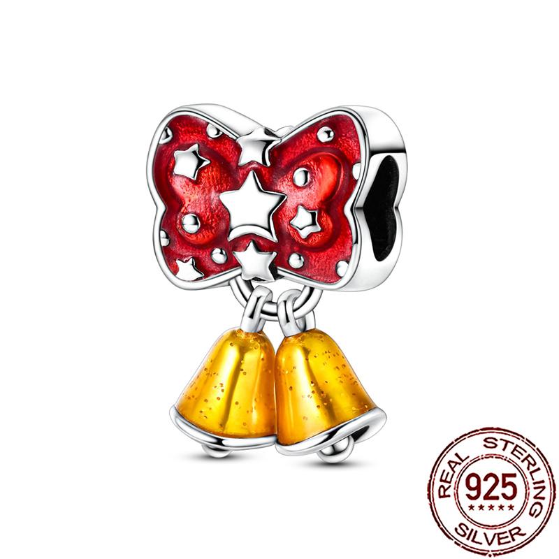 Novos Berloques de Cobre de Natal Papai Noel Berloques para Pulseira Corrente Cobra Colar Feminino Joias Diy