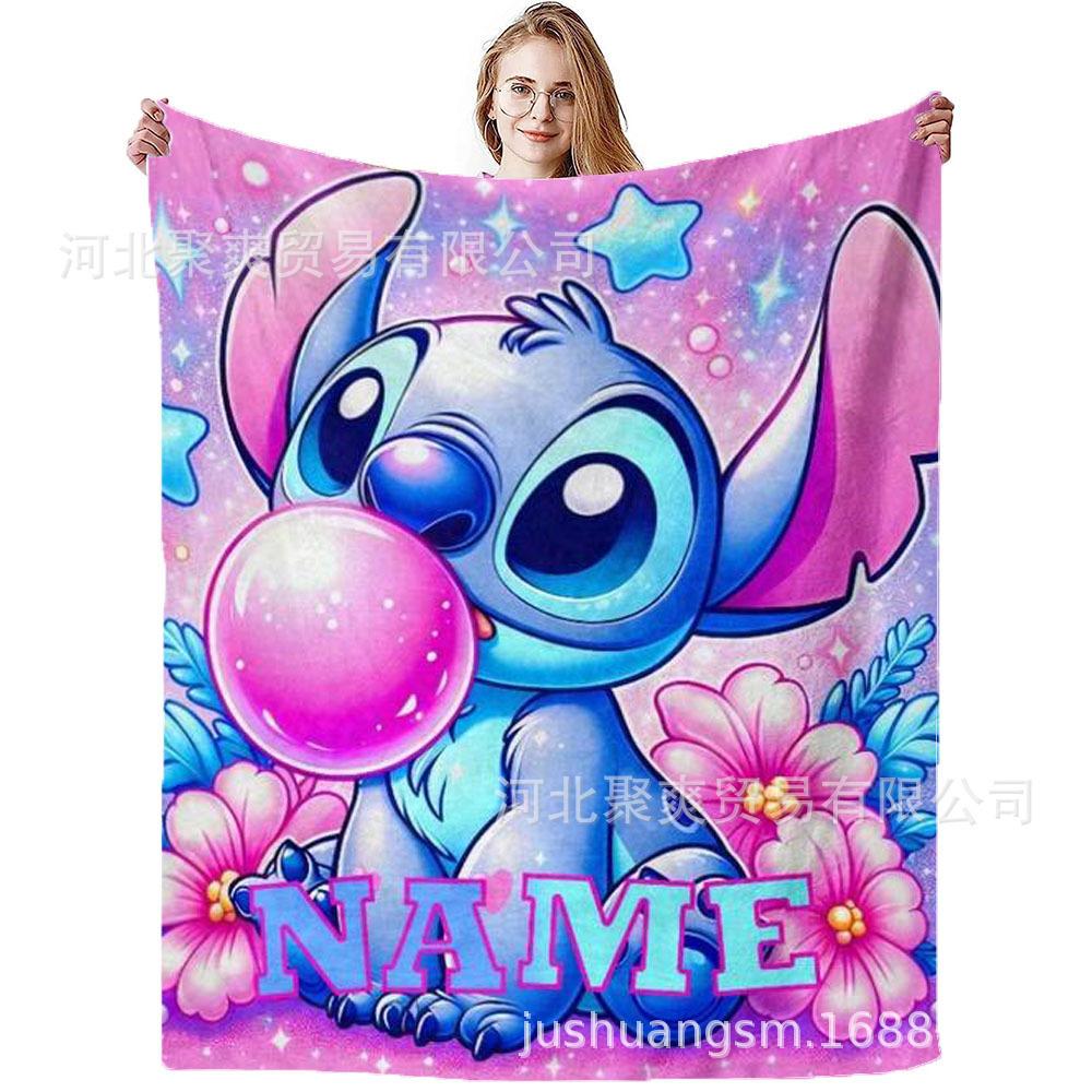 Stitch Flannel Blanket Star Baby Blanket Air Conditioning Blanket Nap Blanket Flannel Blanket Cross Border