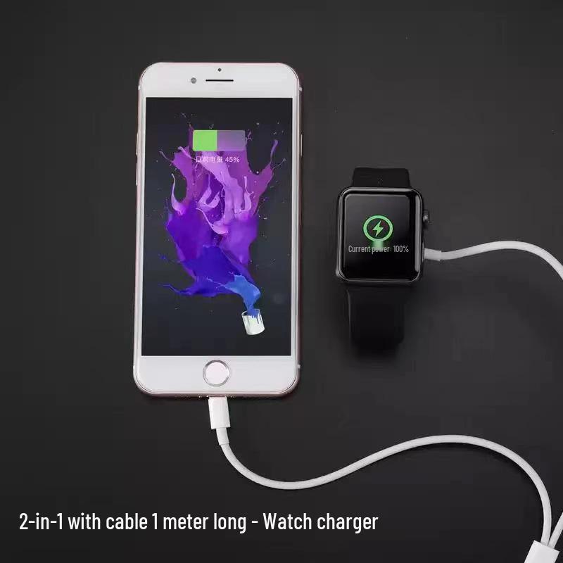 Portable USB Magnetic Metal Wireless Charger for Apple Watch & iWatch