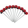 10PCS Plug-In Small Insects Stakes Rust-proof Lawn Stake Ladybug Sign Ladybug Stakes  Office