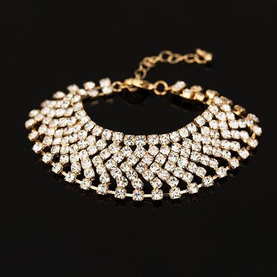 Korean Style Multi-Row Diamond Rhinestone Bracelet - Hot Selling Jewelry B006