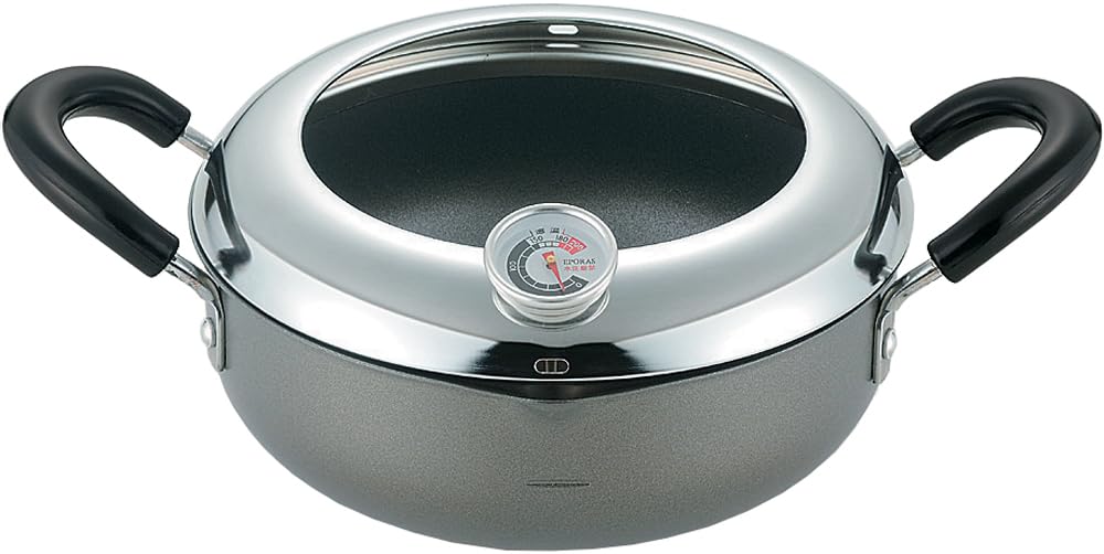 

Eporus 20cm Tempura Pot with Rim and Thermometer EN-T20W
