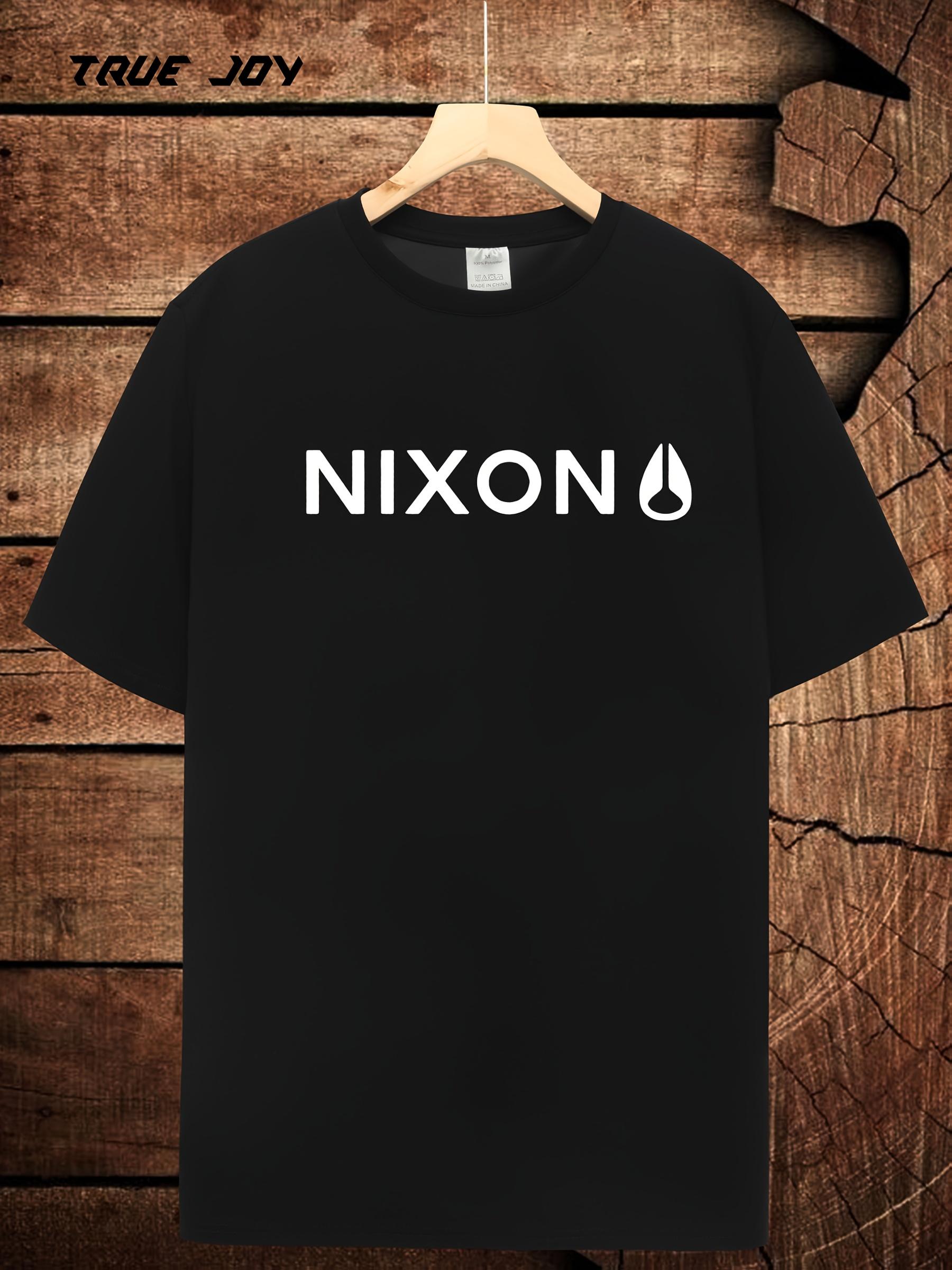

[Trendy T-shirt] NIXON Short-Sleeve T-shirt | Athleisure Style with Trendy Crew Neck for Daily Use XXL