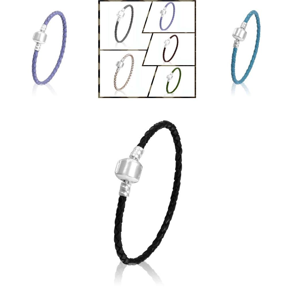 Stylish Unisex Braided Leather Bracelet With Durable Titanium Steel Magnetic Clasp