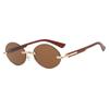 Retro Rimless Sunglasses Women Men Wooden Vintage Pattern Luxury Brand Sun Glasses Fashion Shades Female UV400 Travel Outdoor