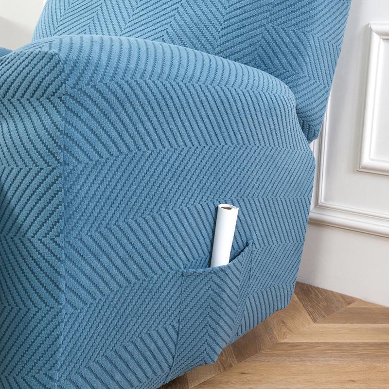 1/2/3 Seater Jacquard Recliner Sofa Cover Stretch Anti-slip Lounge Chair Covers for Living Room All-inclusive Armchair Slipcover