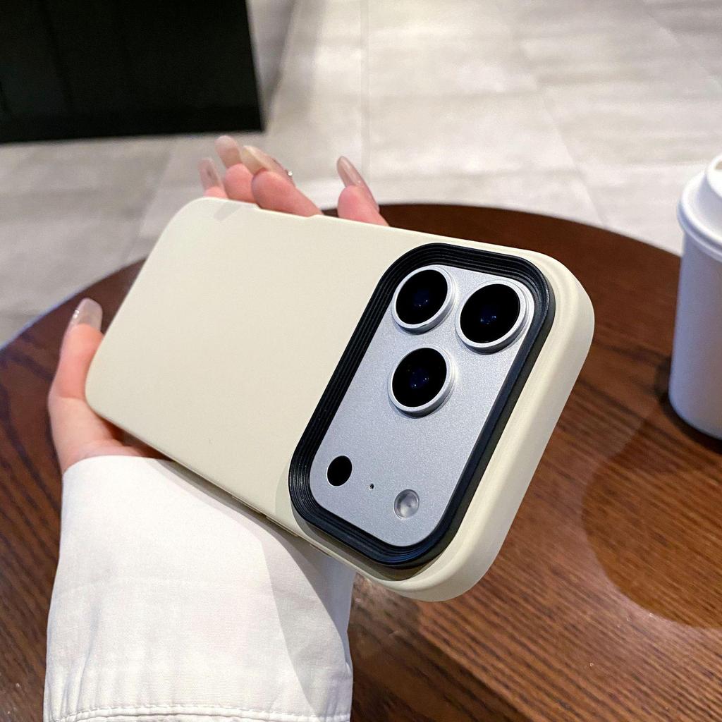 3v1 pouzdro z tekutého silikonu odolné proti pádu pro iPhone 17 Pro Max, pocit kůže, modely 14/15/16 Pro.