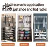 Multi-Layer Shoe Rack Doorway Clothes Hanger High Stability Simple Installation Shoes Shelf Floor-Standing Storage Rack