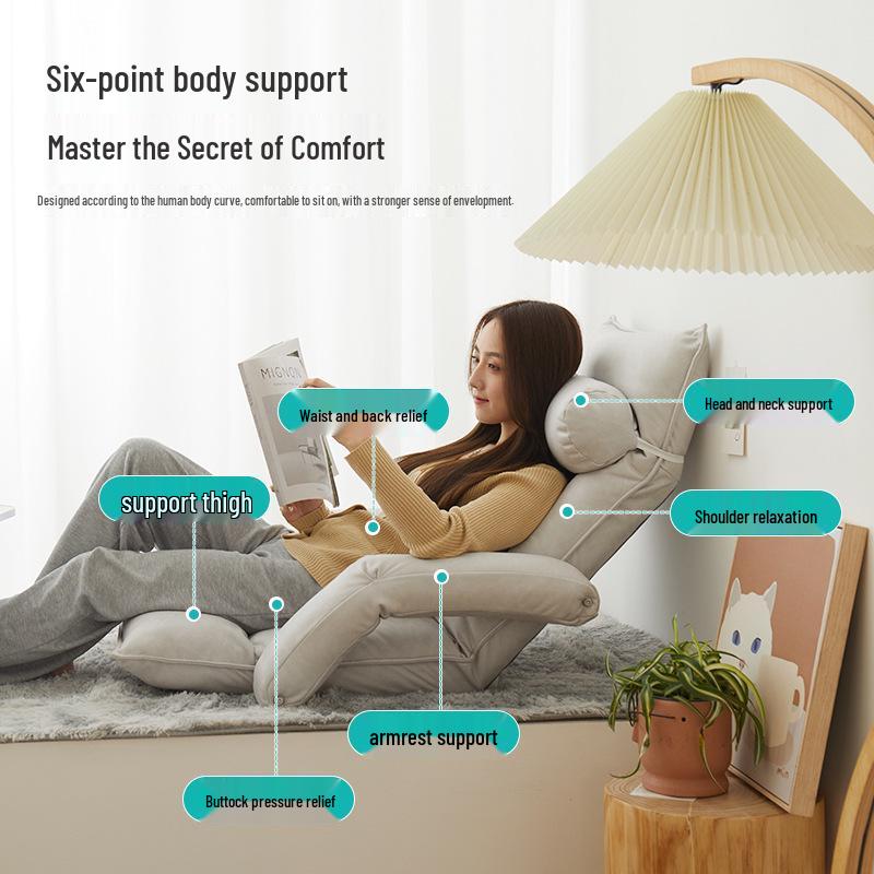 Convertible Balcony Tatami Recliner Chair – Dormitory Sofa Bed for Relaxation