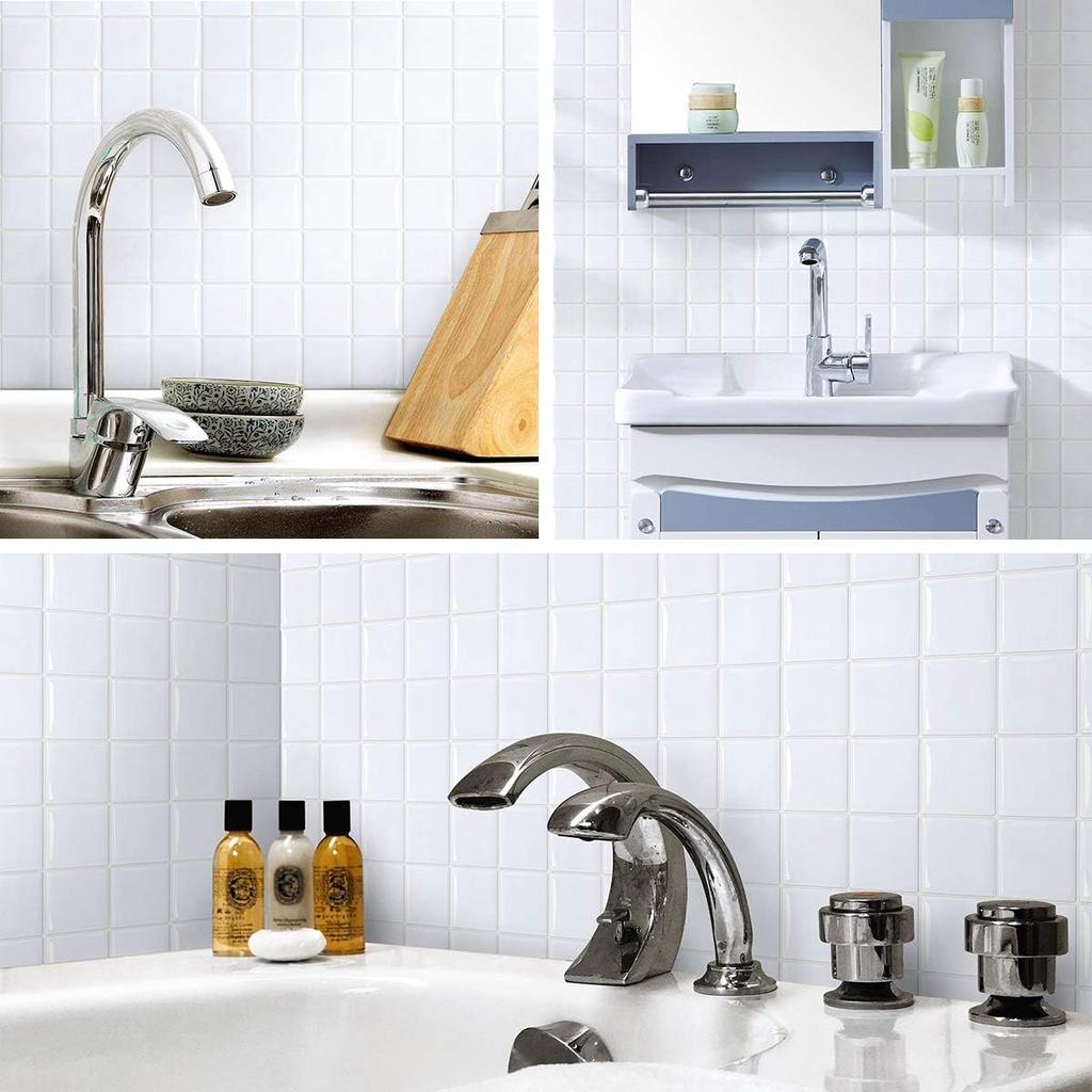 Yoillione Fliesenaufkleber Wasserdicht Hitzebeständig Küche Stilvoll Abnehmbar Fliesen Tapetenaufkleber Mieten Atmosphäre Ändern DIY Wandaufkleber