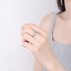 Sunflower Moissanite Ring In S925 Sterling Silver - One Carat Zircon, High-End Women's Jewelry