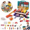 Kids BBQ Grill Playset with Smoke Light Sound & Color-Changing Food Pretend Play Kitchen Cooking Toys for Kids Birthday Gifts