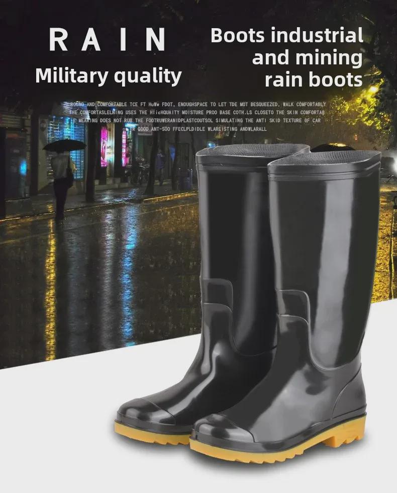 Herren Mid-High Rutschfeste Wasserdichte Arbeitsstiefel