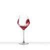 Slanted Burgundy Red Wine Glass Set