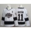 Los Angeles Kings Geborduurde Hockey Jersey Mannen Vrouwen Unisex IJshockey Fan Kleding Zwart Wit Streetwear Stijl