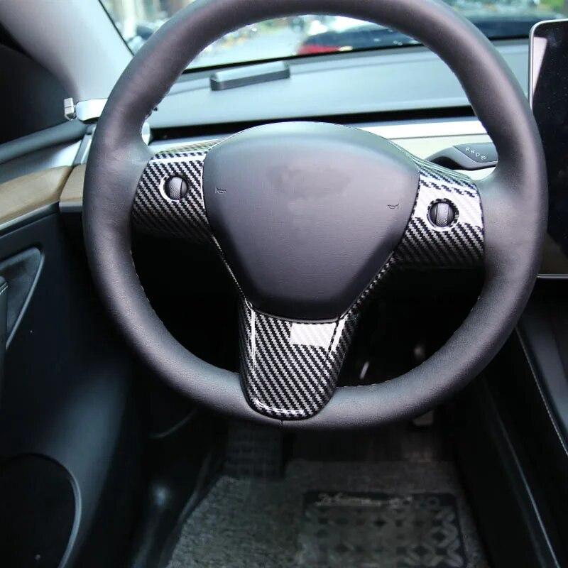 Mein gutes Auto Lenkradverkleidung mit Pailletten, Innendekoration, Zieraufkleber für Tesla Model 3 2016–2022, Model Y – 2022