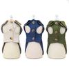 British Style Dog Coat Jacket Short Sleeve Pet Clothes Kahai Green Dog Trench For Small Dogs Yorkie Chiwawa Clothing Apparel Xxl