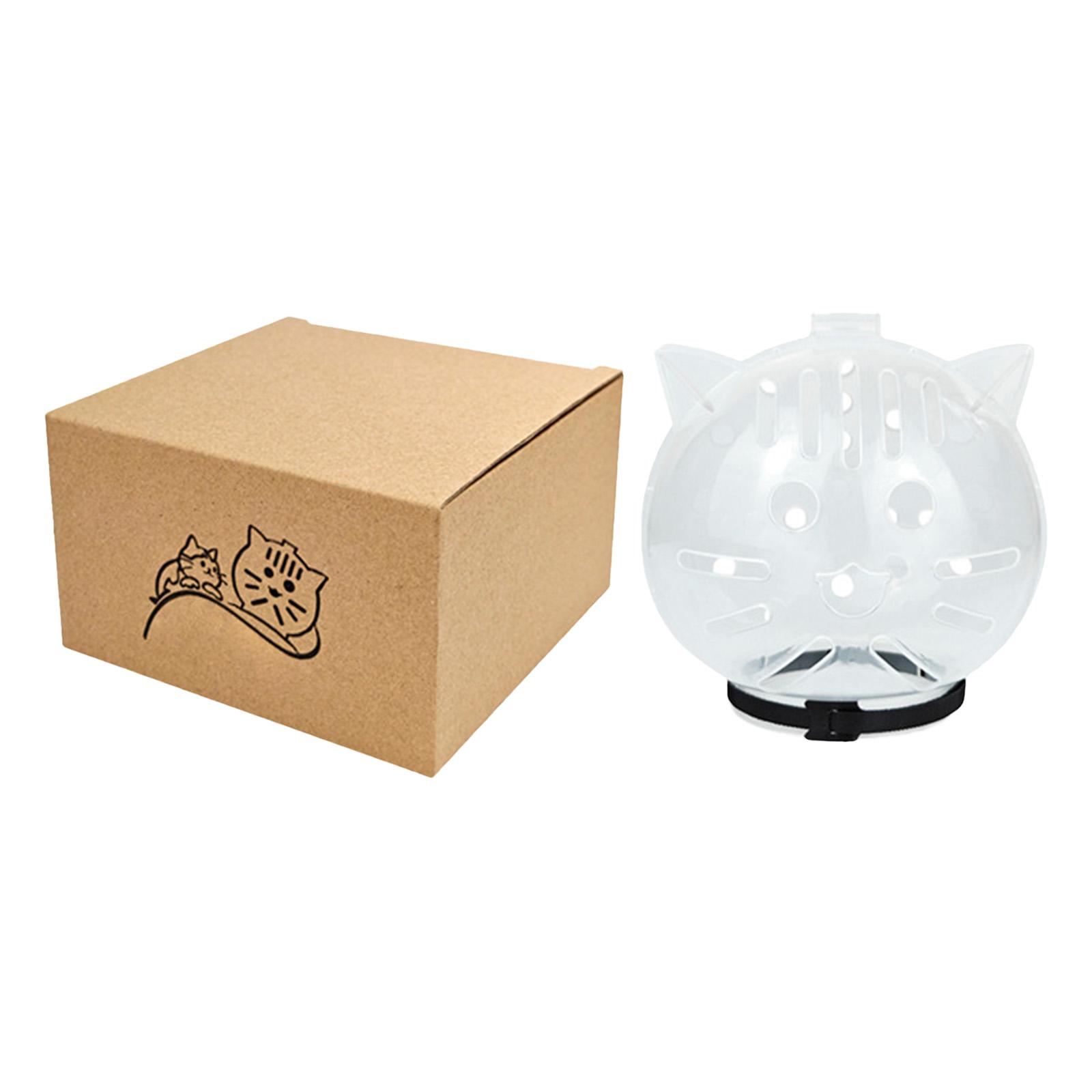 

Cat Muzzle Transparent Kitten Astronaut Helmet Face Mask Hood Cat Mouth Cover for Grooming Bathing Shaving Pet Tools