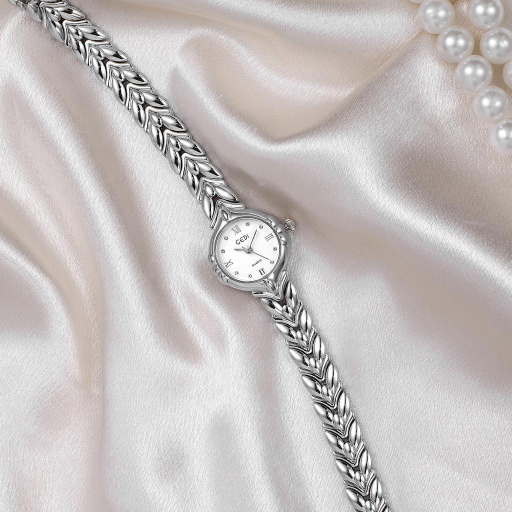 Exquisite And Compact Wheat Ear Bracelet Watch Niche Light Luxury High-End Sense Medieval Women'S Calendar Quartz Watch