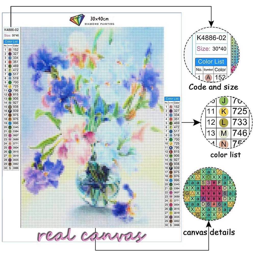 5D Diy Diamond Painting Flower Arrangement Embroidery Mosaic Art Picture of Rhinestones Decor Gift