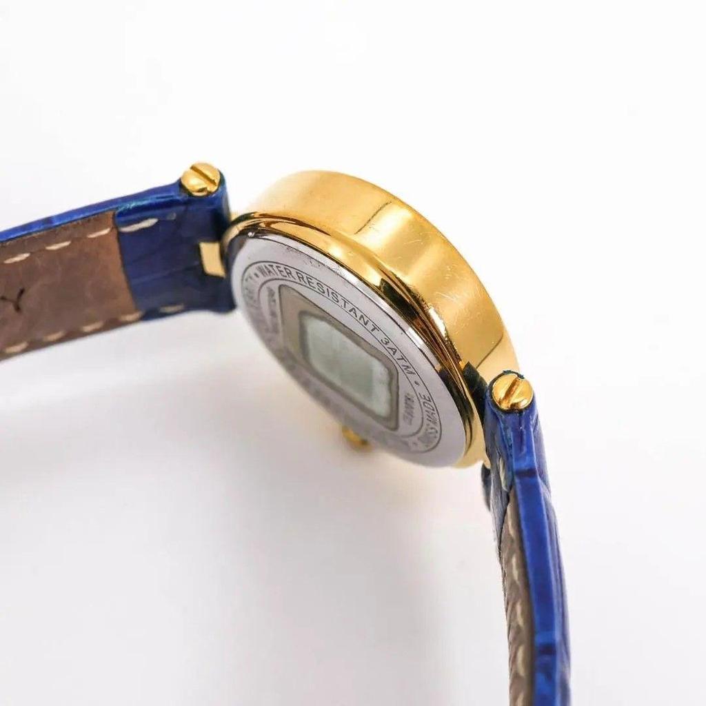 Used Operation GIVENCHY Watch Shell 4P Stone Gold Roman 3782
