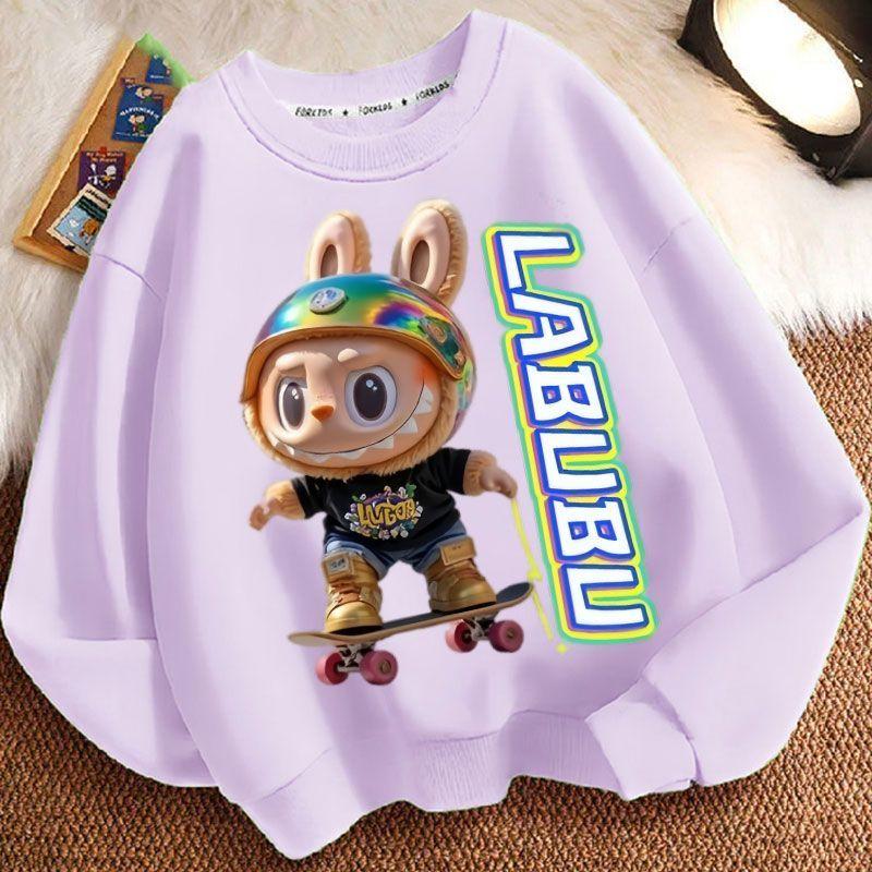 Children's Casual Round-neck Hoodies, Cute Long-sleeved Hoodies for Boys and Girls In Spring and Autumn