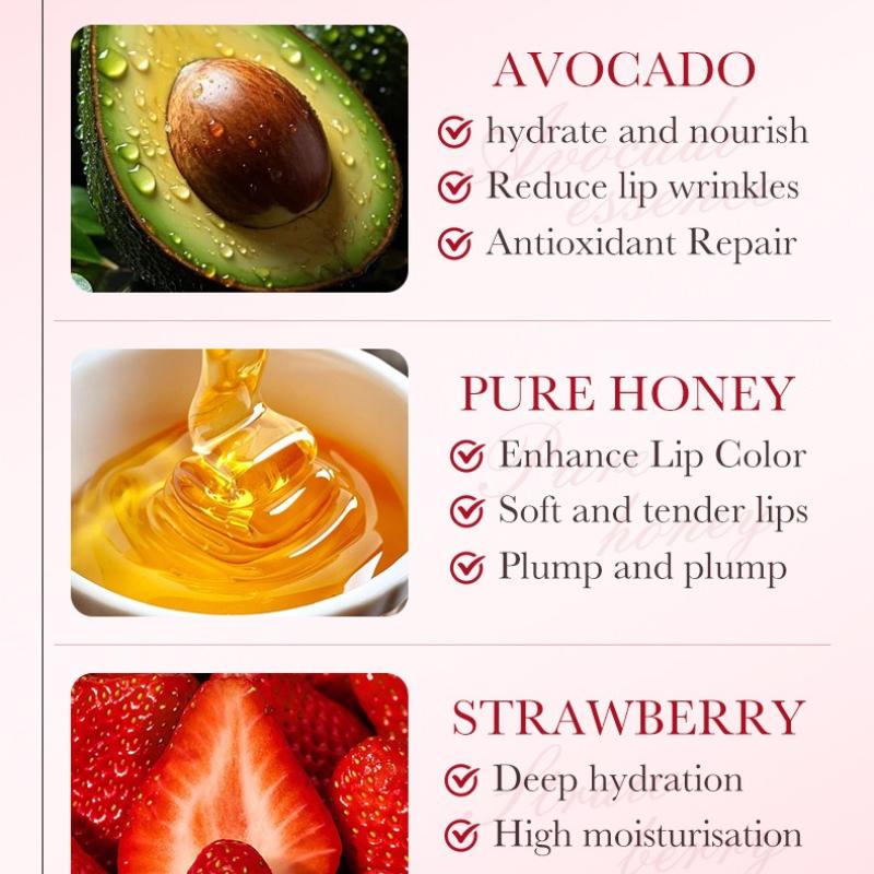 Ice Cream Lipstick 6g Avocado Hydrating Honey Moisturizing Moisturizing Skin Care Products
