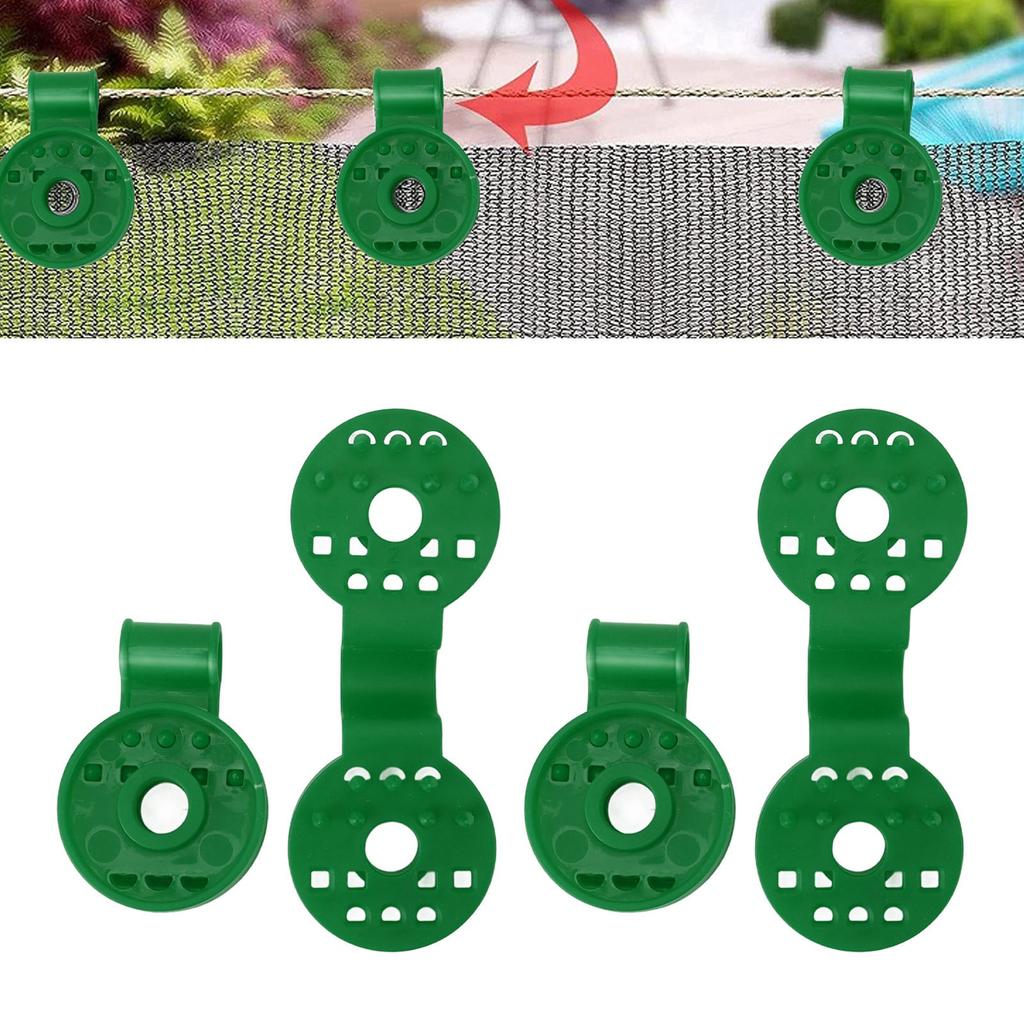 50pcs Shade Cloth Clips Round Ageing Resistant Plastic Sun Shade Net Clip for Bird Netting Gardening Shade Cloth