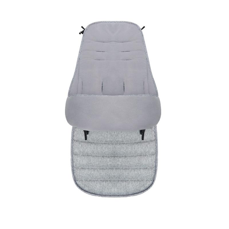 

Универсальный чехол для ног 4 в 1 для детской коляски, утепленный, водонепроницаемый и ветрозащитный, с флисовой подкладкой, универсальный чехол для ног на зиму и осень серый