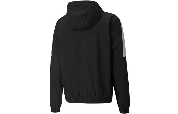 PUMA Jackets Men's Black Hooded Moderate Straight Fit 533944-01