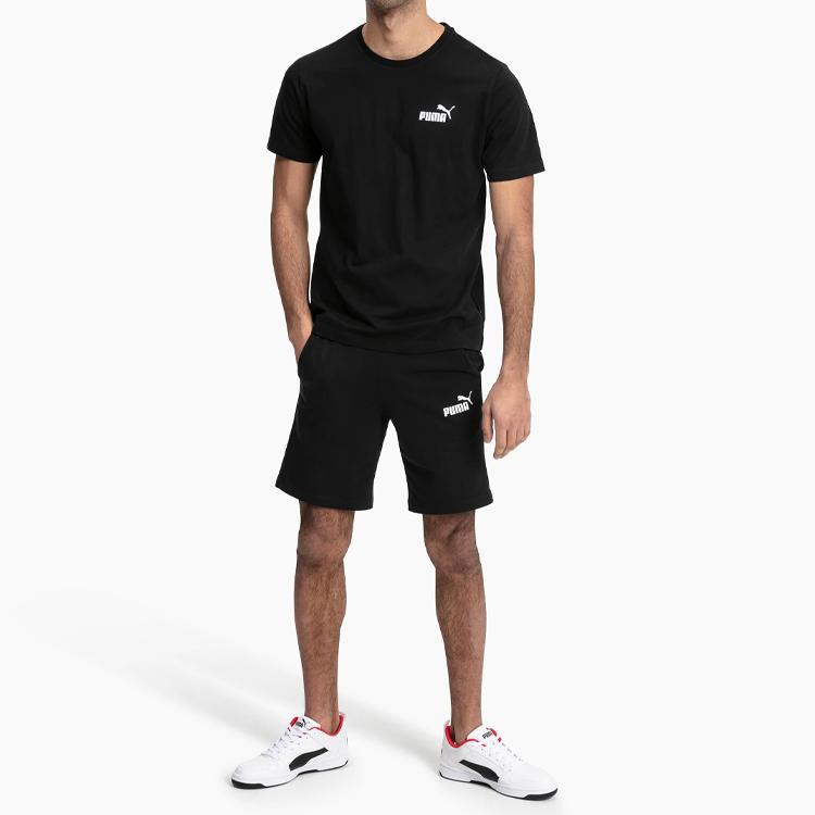 Puma Loose Fit Sports Shorts Men Bottoms Black 852427-01