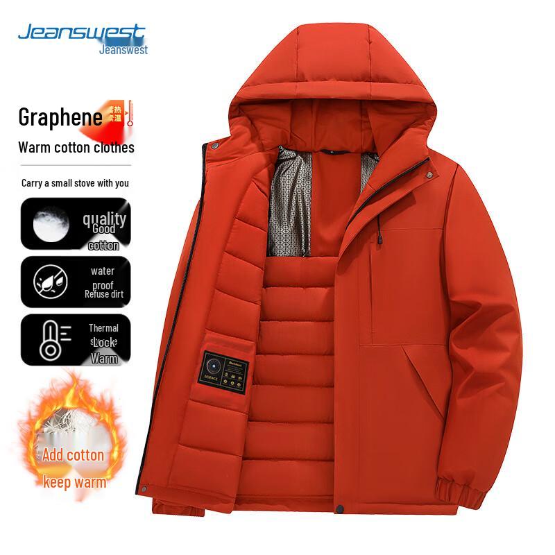Jeanswest Men's Hooded Winter Padded Jacket
