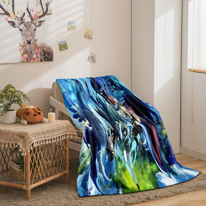 Cartoon Original God Series Double-Sided Flannel 3D Digital Printing Blanket Blanket