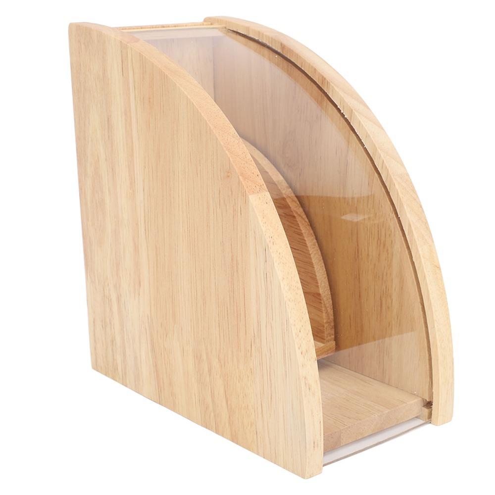 Solid Wood Coffee Filter Storage Rack Fan Shaped Coffee Filter Organizer  Household Countertop