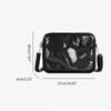 PU Solid Color Itabag Zipper Bag Shoulder Bag Casual Transparent Bags  Women