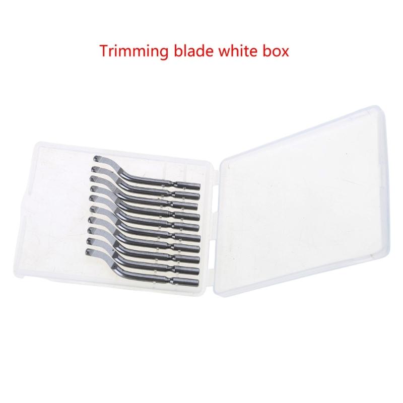10 Pack BS1018 Metal Deburr Knife Set, Knife Length 47mm,  Steel, Deburring Knife Hands Deburring Tool