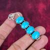 Pendentif en pierre précieuse turquoise bleue fait à la main, pendentif en argent sterling massif 925, pour cadeau de fiançailles