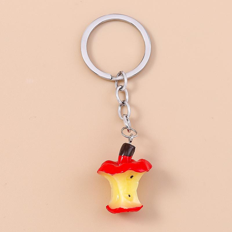 

Cute Resin Simulated Fruit Keychain Apple Strawberry Key Ring Pendant for Women Girls Handbag Decor Handmade Jewelry Gift