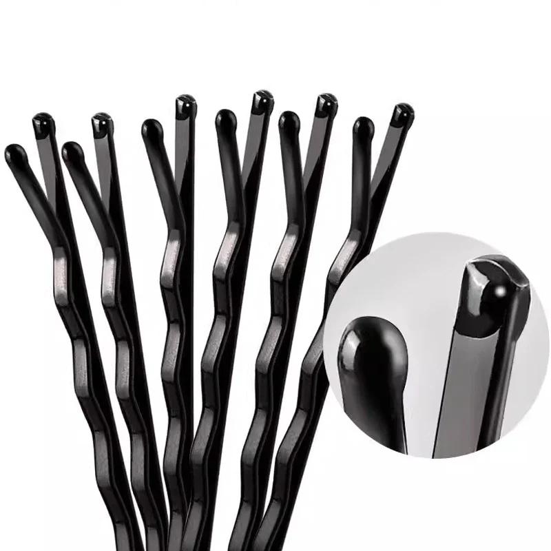 Black Hairpins for Women Hair Clip Lady Bobby Pins Invisible Wave Curly Bride Disposable Hairgrip Barrette Hair Clips