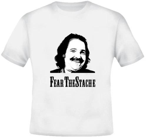 Fear The Stache Ron Jeremy Porn Star Funny White Tshirt S