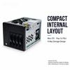 4 Bay NAS Case Mini ITX Home Server Chassis SATA Backplane 3.5 Inch HDD Storage Enclosure Flex 1U PSU Support
