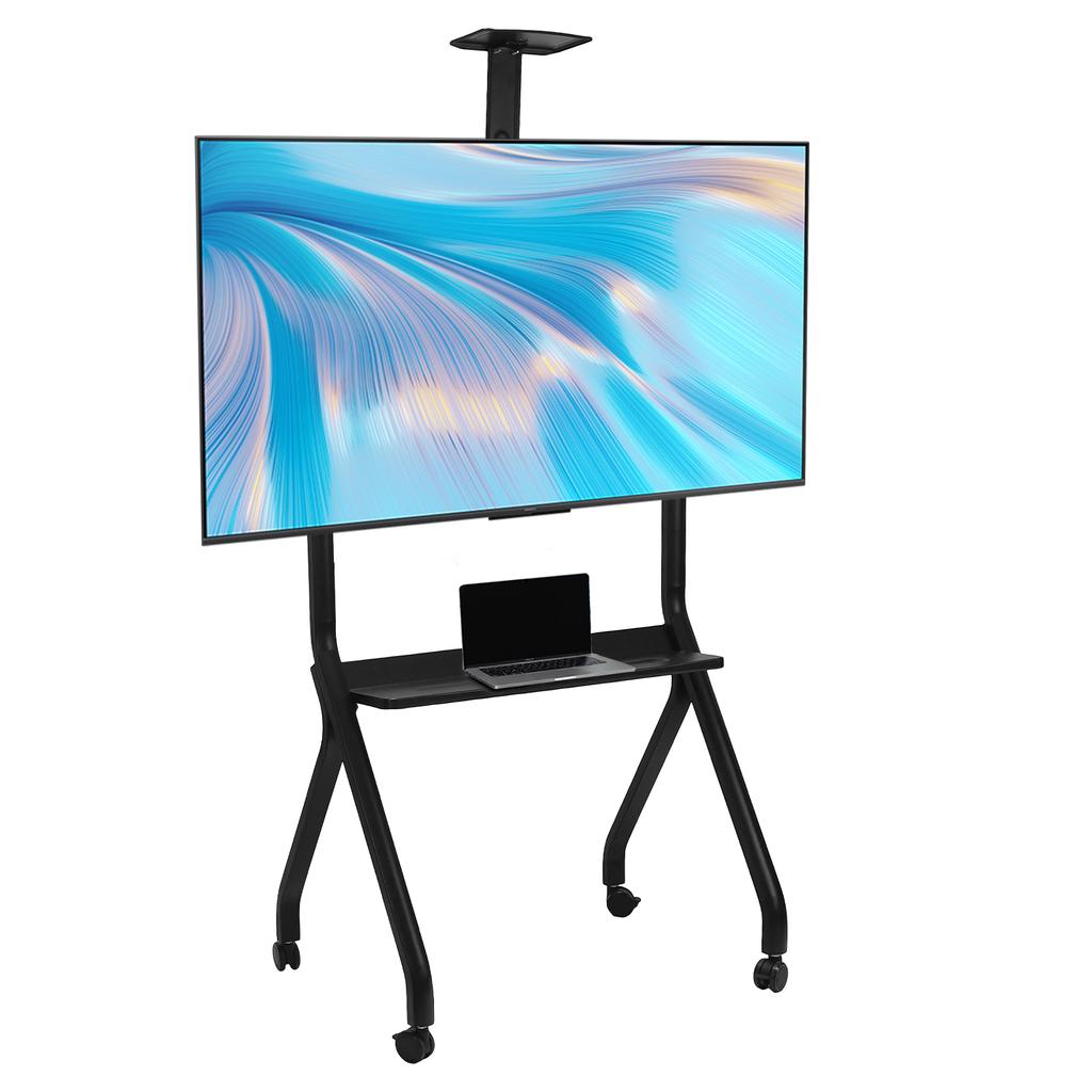 Mobile TV Display Stand for 42-75in Interactive Whiteboards & TVs Monitors Display Trolley Hold 300LBS for Office Classroom Home