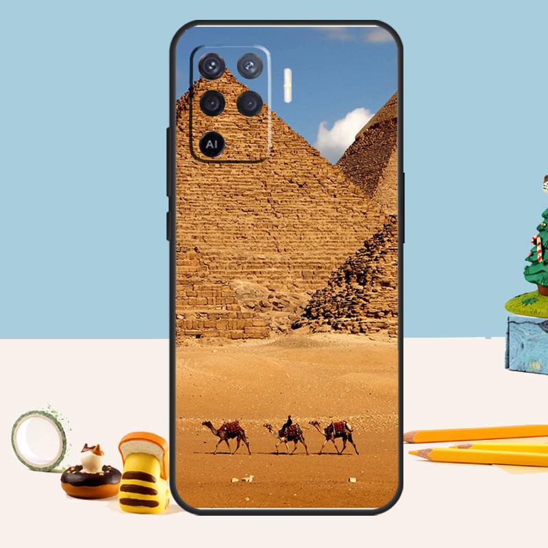 Egypt Pyramids Case For Oppo A80 A60 A40 A15 A16 A17 A57 A94 A74 A54 A76 A96 A18 A38 A58 A78 A98 A5 A6 Pro